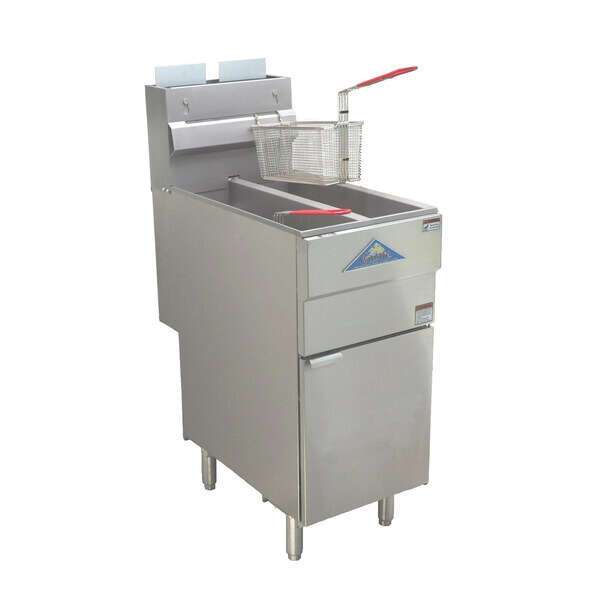 Comstock-Castle GF120T-N, 16 In. Gas Floor Fryer Thermostatic (Natural Gas)