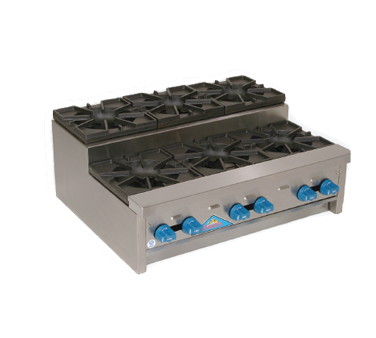 Comstock-Castle SUFHP36, 36 In. Step-Up Countertop Gas Hot Plate