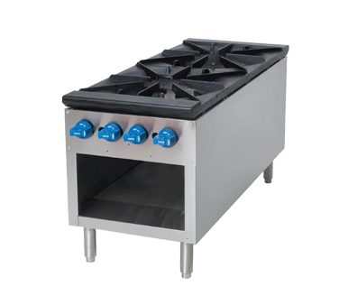 Comstock-Castle 2CSP18, 18 In. Countertop Gas Stock Pot Range