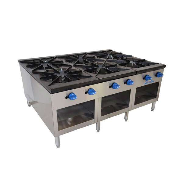 Comstock-Castle 2CSP54, 54 In. Countertop Gas Stock Pot Range