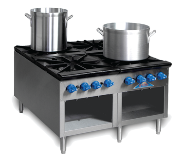 Comstock-Castle 2CSP36, 36 In. Countertop Gas Stock Pot Range