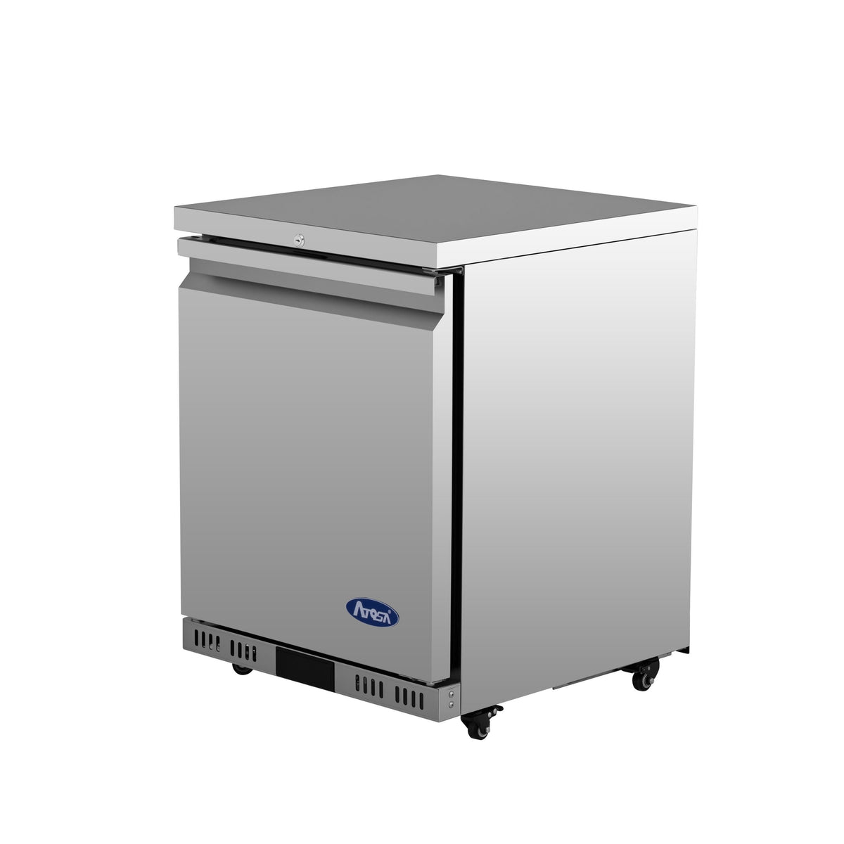 Atosa AUR24SD 24 In. Undercounter Refrigerator, Stainless Steel, Field Reversible Door
