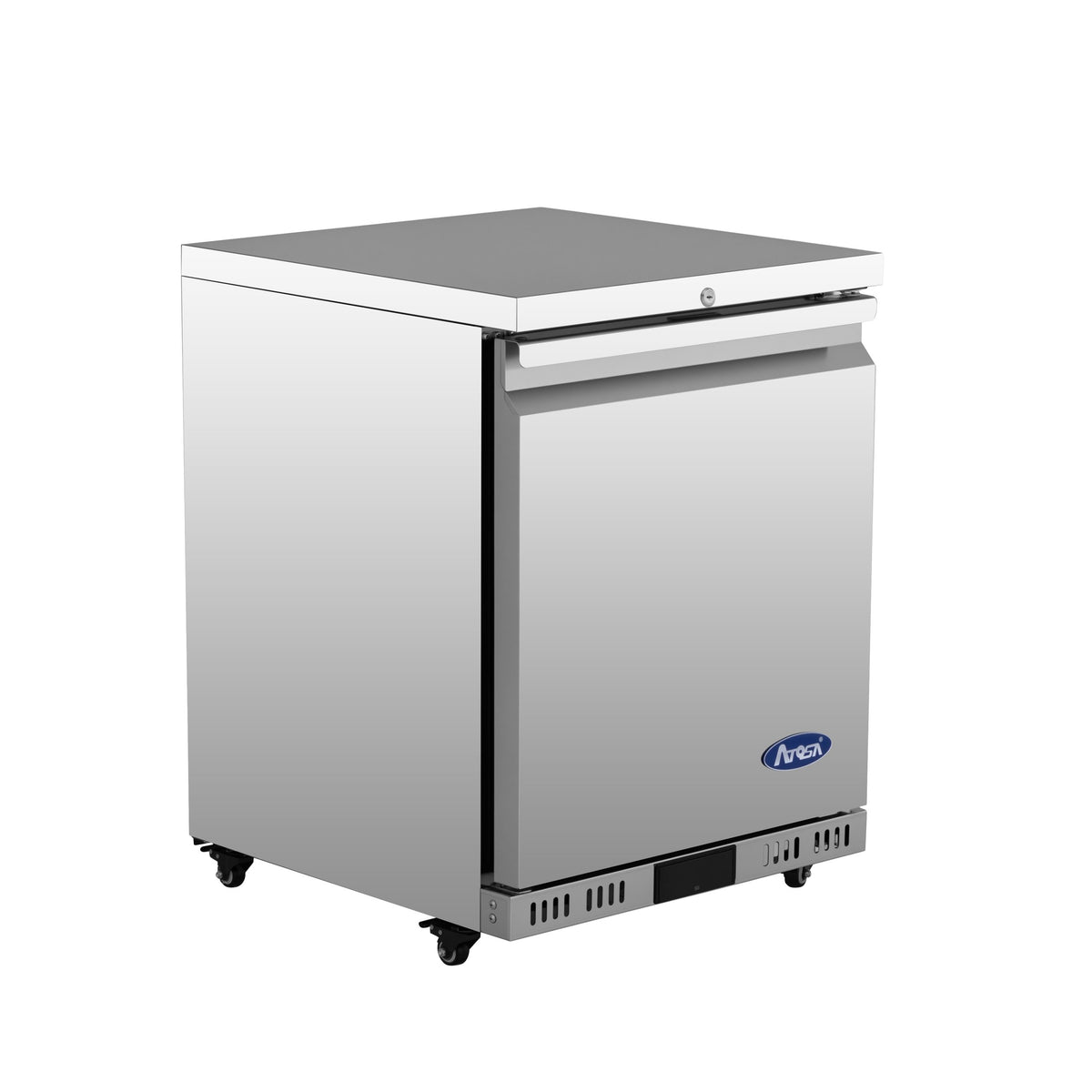 Atosa AUR24SD 24 In. Undercounter Refrigerator, Stainless Steel, Field Reversible Door