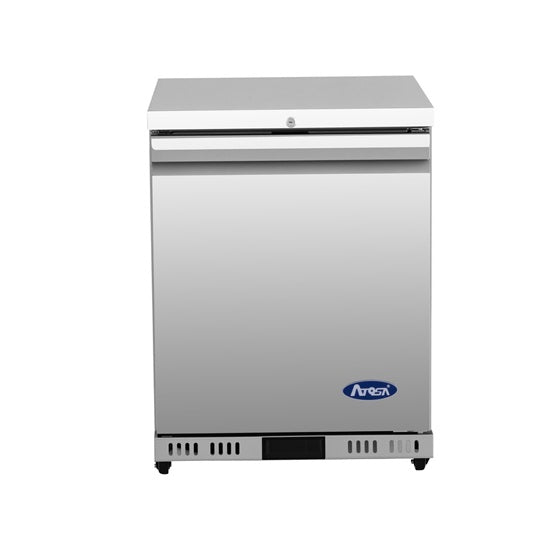 Atosa AUR24SD 24 In. Undercounter Refrigerator, Stainless Steel, Field Reversible Door