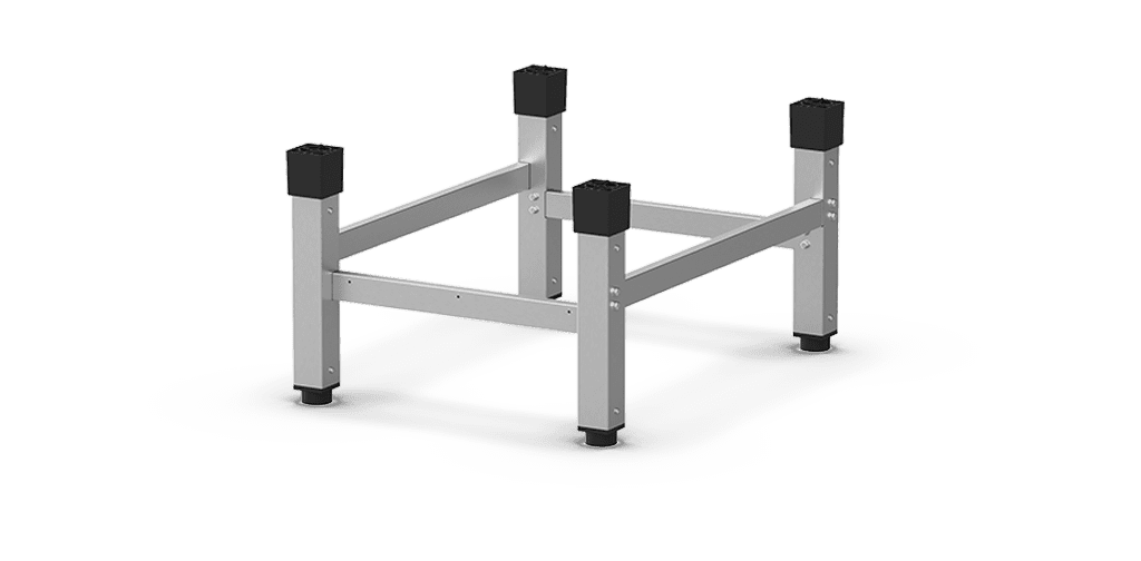 UNOX XWCRC-0013-L Low-Profile Open Equipment Stand, AISI 304 Stainless Steel, for ChefTop MIND.Maps Plus Compact XACC-0513 Combi Ovens