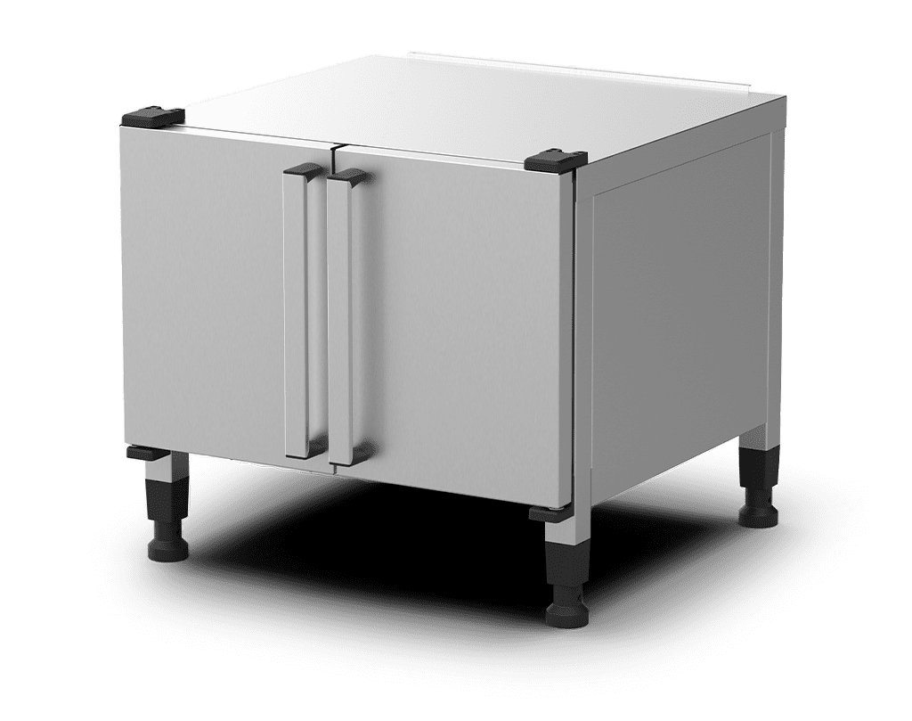UNOX XWDEA-0611-H High Stand with 2-Door Cabinet, 6 GN 1/1 Tray Holder, for CHEFTOP-X 6-Pan Half-Size Combi Ovens