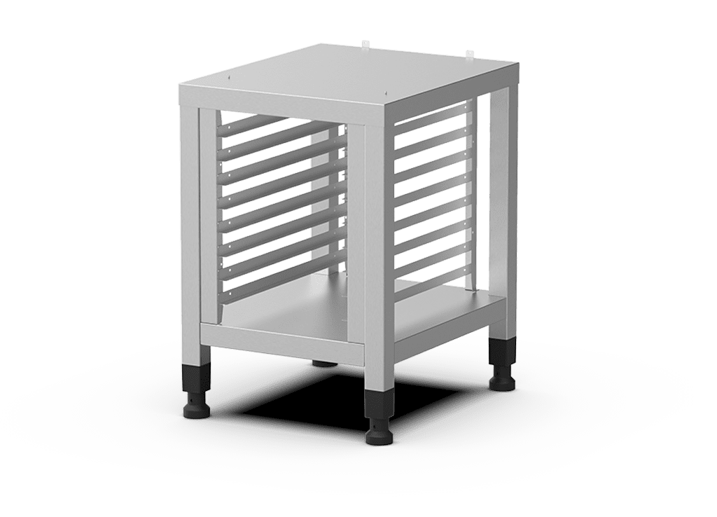 UNOX XWPRA-0823-H High Stand with 8-Pan GN 2/3 Tray Holder, AISI 304 Stainless Steel, for PASTATOP XAPA-0523 Pasta Cookers