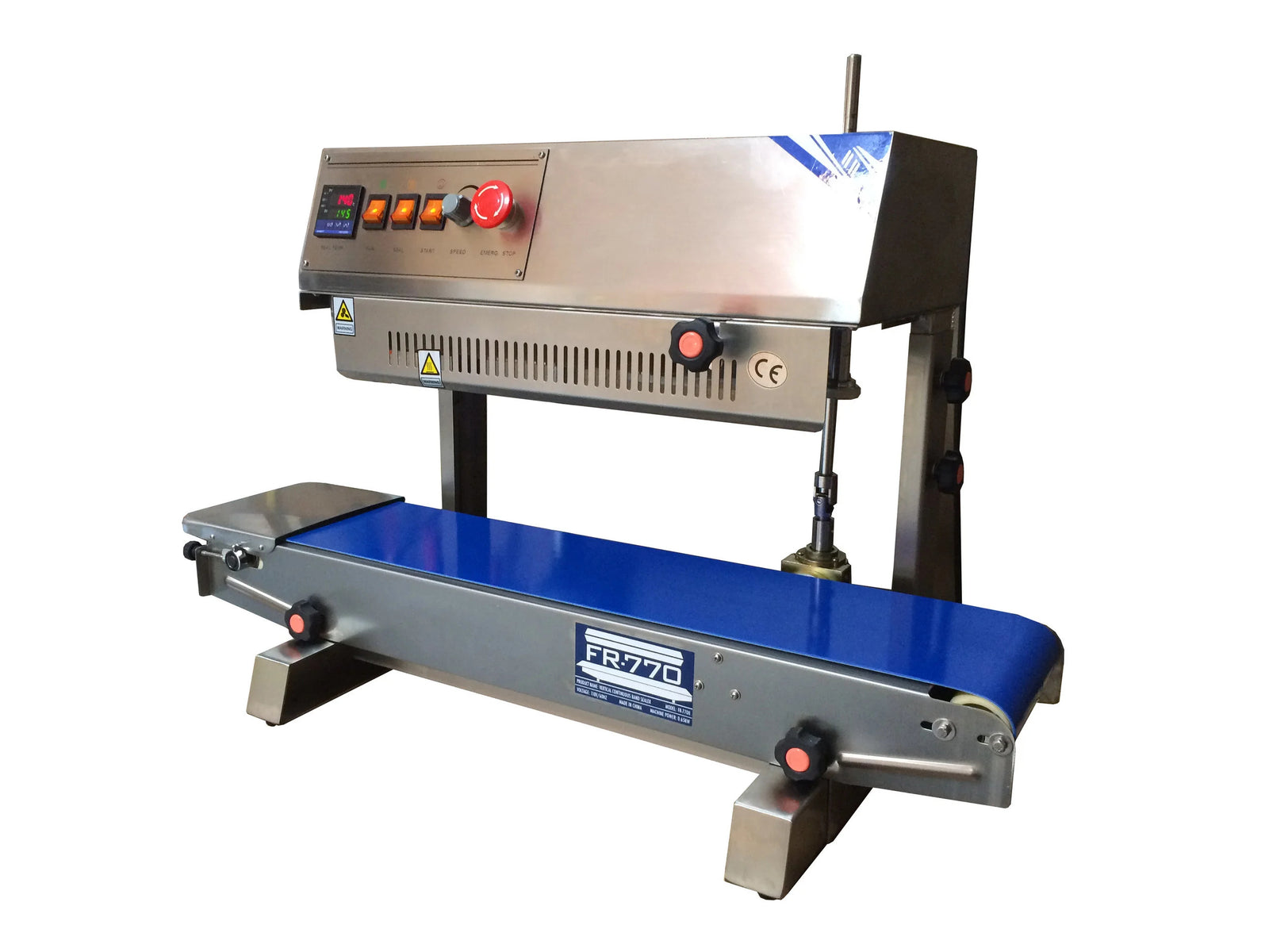 Sealer Sales FR-770II Horizontal/Vertical Continuous Band Sealer with Conversion Kit, 10mm Seal, Left-to-Right Feed, Embossing