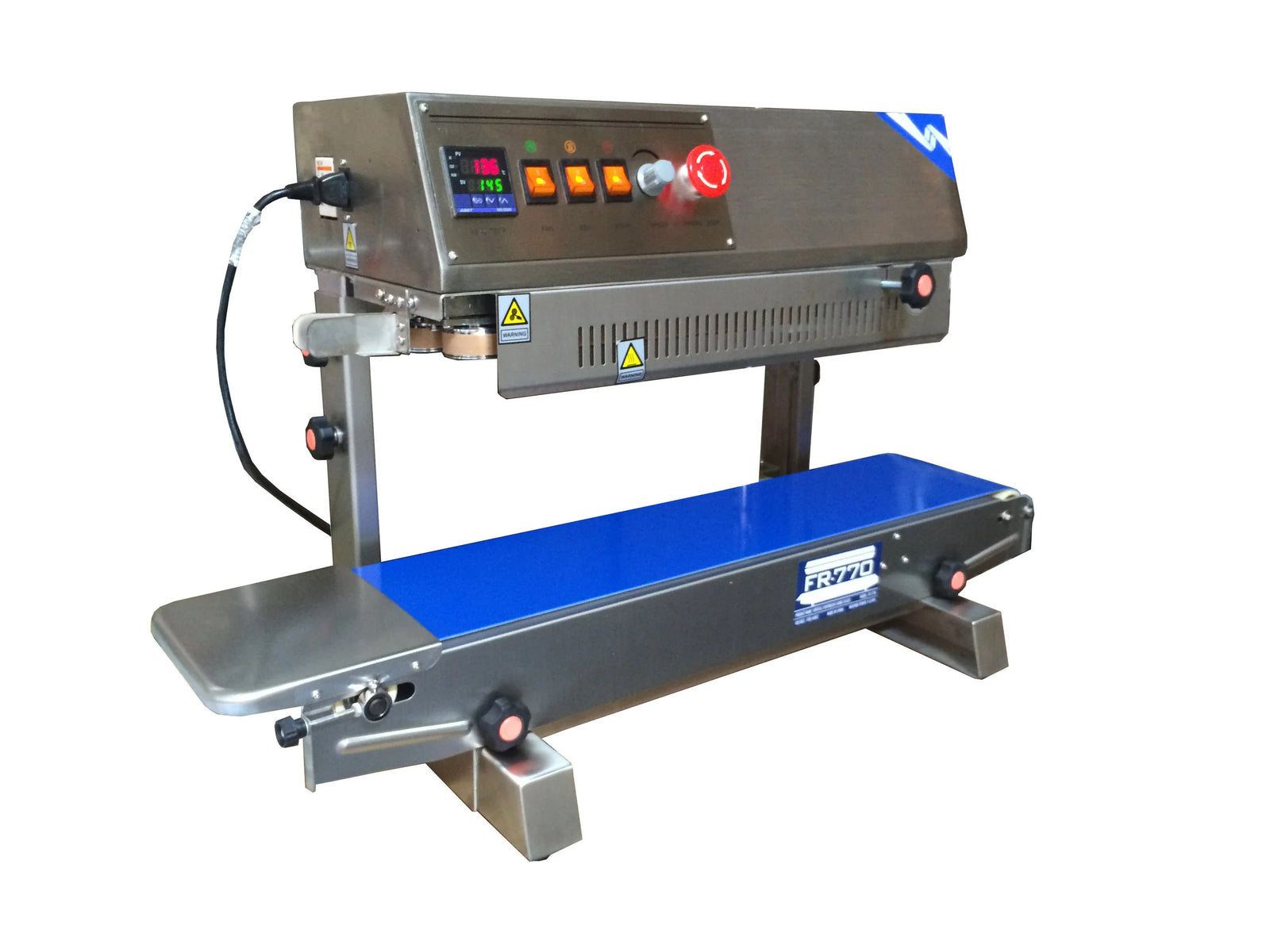 Sealer Sales FR-770II Horizontal/Vertical Continuous Band Sealer with Conversion Kit, 10mm Seal, Left-to-Right Feed, Embossing