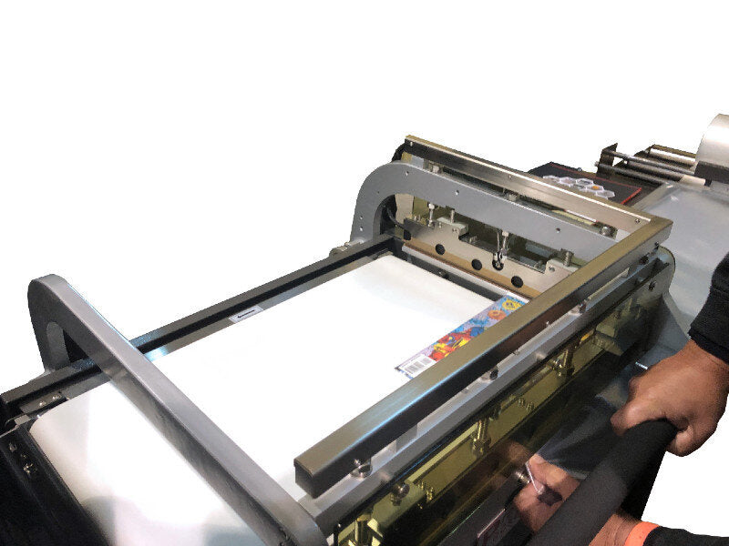 Sealer Sales SS-2028MK Standard Series Semi-Automatic L-Bar Sealer, 20" x 28" Seal Area, Micro Knife Seal, Motorized Discharge Conveyor, 10 to 15 PPM