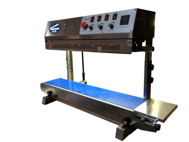 Sealer Sales FRM-1010II Vertical Band Sealer with Dry Ink Coding, 15mm Seal Width, Right Feed