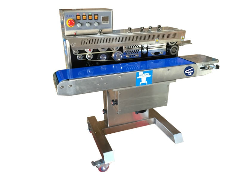 Sealer Sales FRM-1120C Horizontal Tilt-Head Band Sealer with Dry Ink Coding, 10mm Seal Width, Right Feed