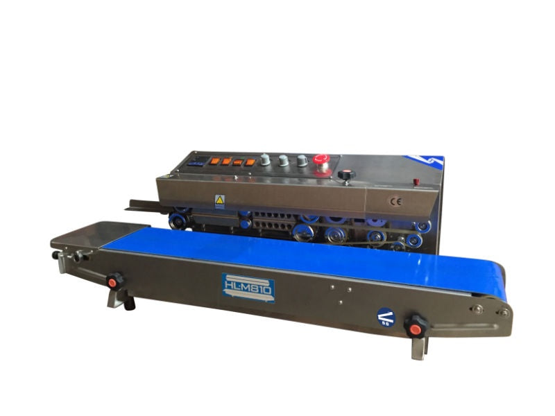 Sealer Sales HL-M810I Horizontal Band Sealer with Dry Ink Coding, 10mm Seal Width, Left Feed