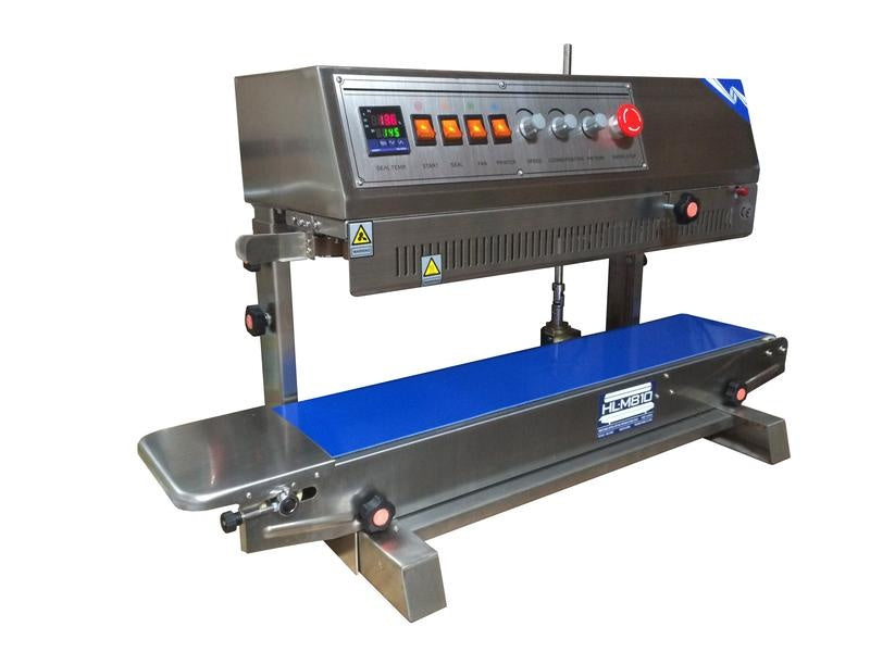 Sealer Sales HL-M810II Vertical Band Sealer with Dry Ink Coding, 10mm Seal Width, Left Feed