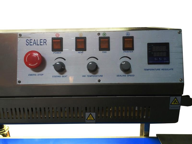 Sealer Sales FRM-1010II Vertical Band Sealer with Dry Ink Coding, 15mm Seal Width, Right Feed