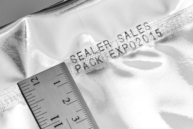 Sealer Sales HL-M810II RtoL Vertical Band Sealer with Dry Ink Coding, 10mm Seal Width, Right Feed