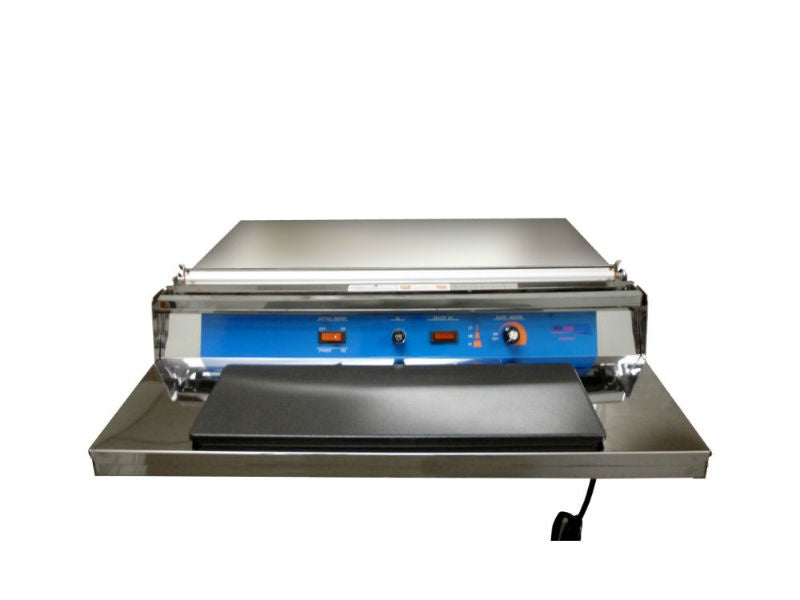 Sealer Sales U-450 Stainless Steel Hand Wrapper with PTFE-Coated Heat Plate, 5" x 15" Heat Plate, Up to 17.7" Film Width