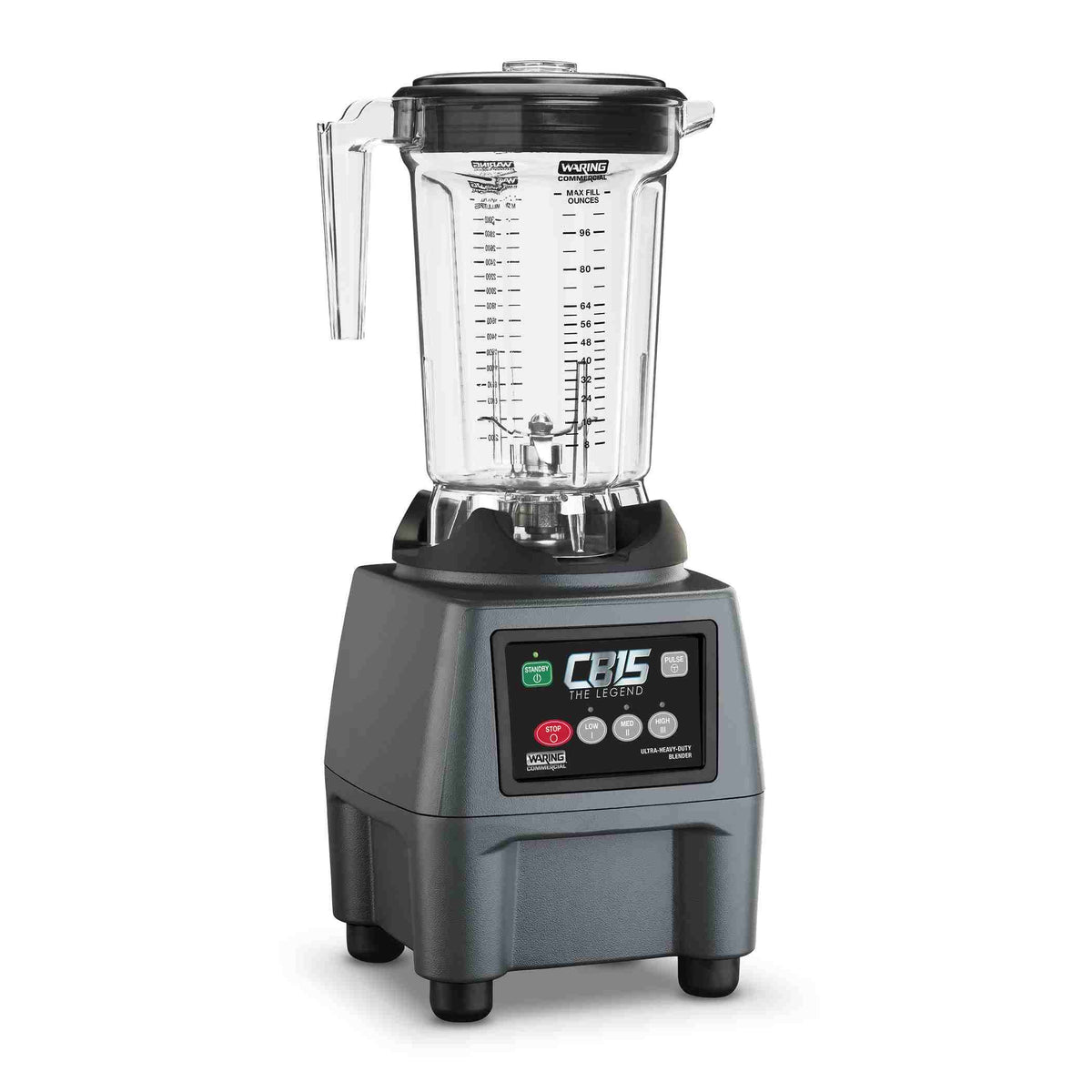 Waring CB15P The Legend 1-Gallon Food Blender with Copolyester Container, 3.75 HP, 120V