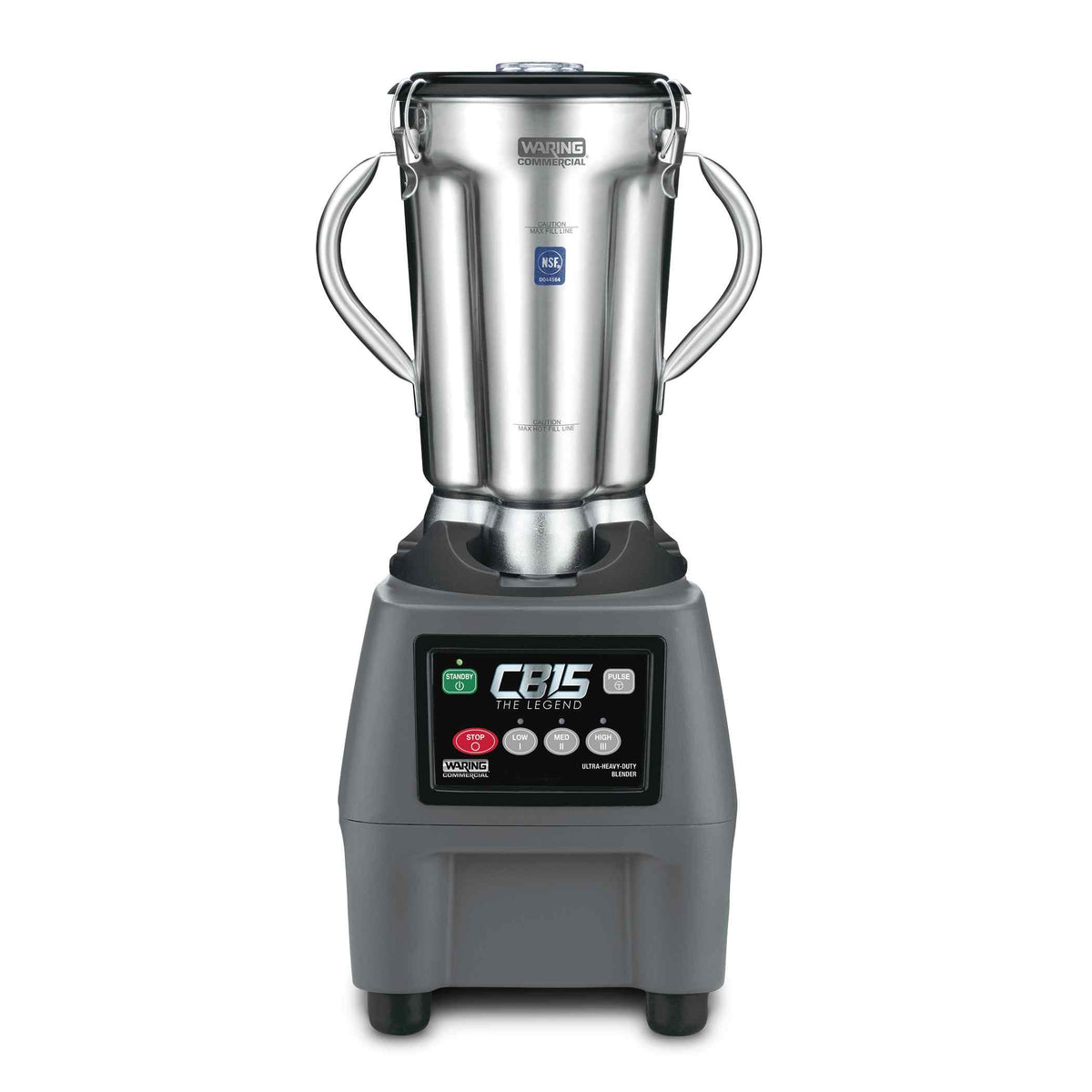 Waring CB15 The Legend 1-Gallon Food Blender with Electronic Keypad, 3.75 HP, 120V