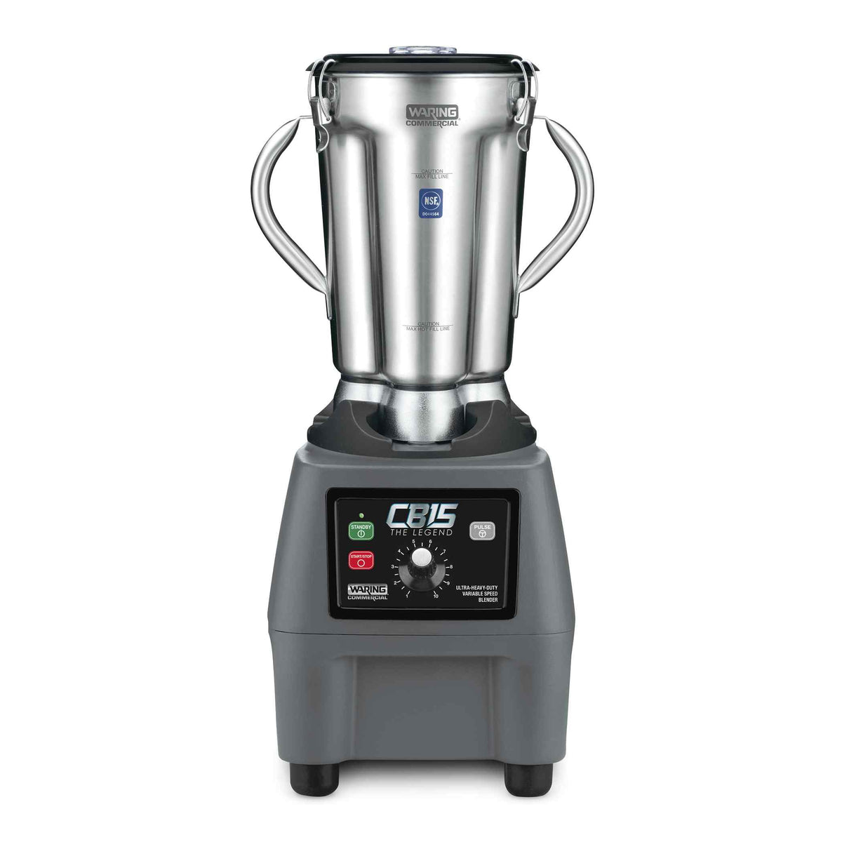 Waring CB15V The Legend 1-Gallon Food Blender with Variable Speed and Stainless Steel Container, 3.75 HP, 120V