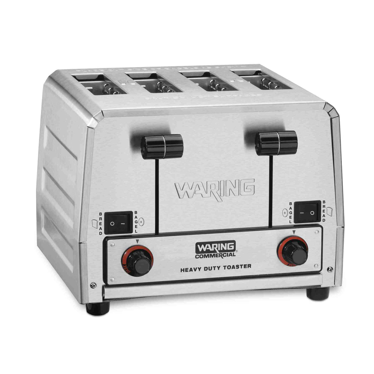 Waring WCT850RC Heavy-Duty 4-Slot Switchable Bread and Bagel Toaster, 120V