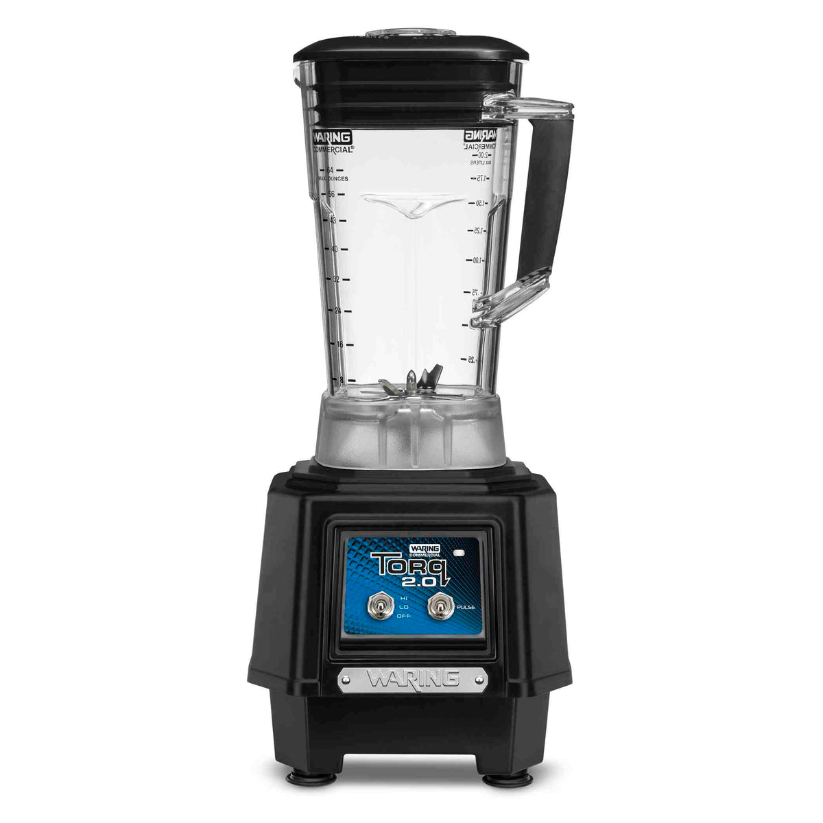 Waring TBB145P6 TORQ 2.0 2 HP Commercial Bar Blender with Toggle Switch, 64 oz Copolyester Container, 120V
