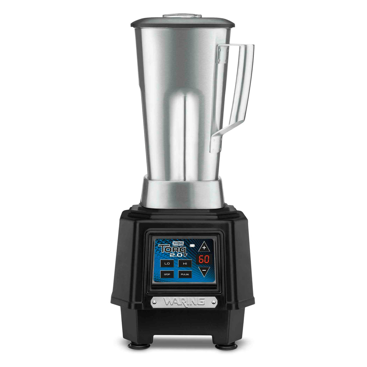 Waring TBB160S6 TORQ 2.0 2 HP Commercial Bar Blender with Electronic Keypad & 60-Sec Timer, 64 oz Stainless Steel Container, 120V
