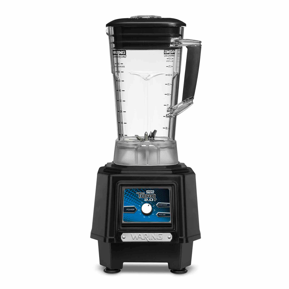 Waring TBB175P6 TORQ 2.0 2 HP Commercial Bar Blender with Variable-Speed Dial, 64 oz Copolyester Container, 120V