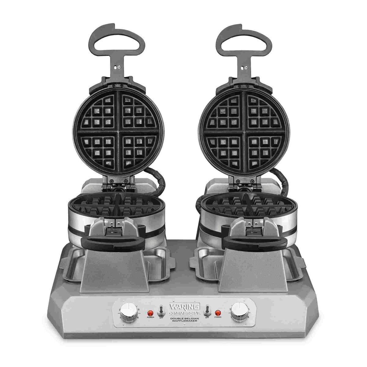 Waring WW300BX Heavy-Duty Quad Belgian Waffle Maker with Serviceable Plates, 208V, 2700W