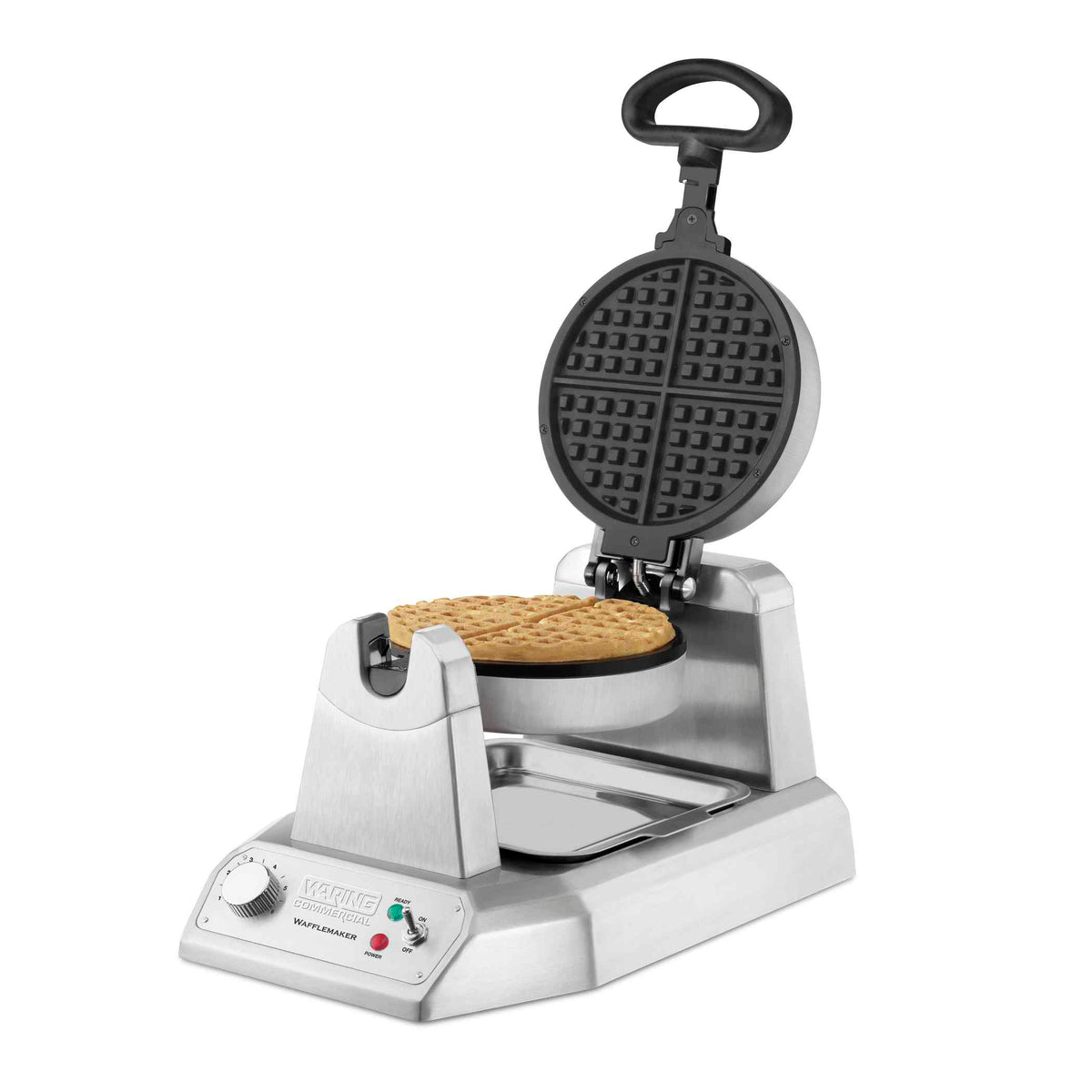 Waring WWD180X Heavy-Duty Single Classic Waffle Maker with Cast Aluminum Plates, 120V, 1200W