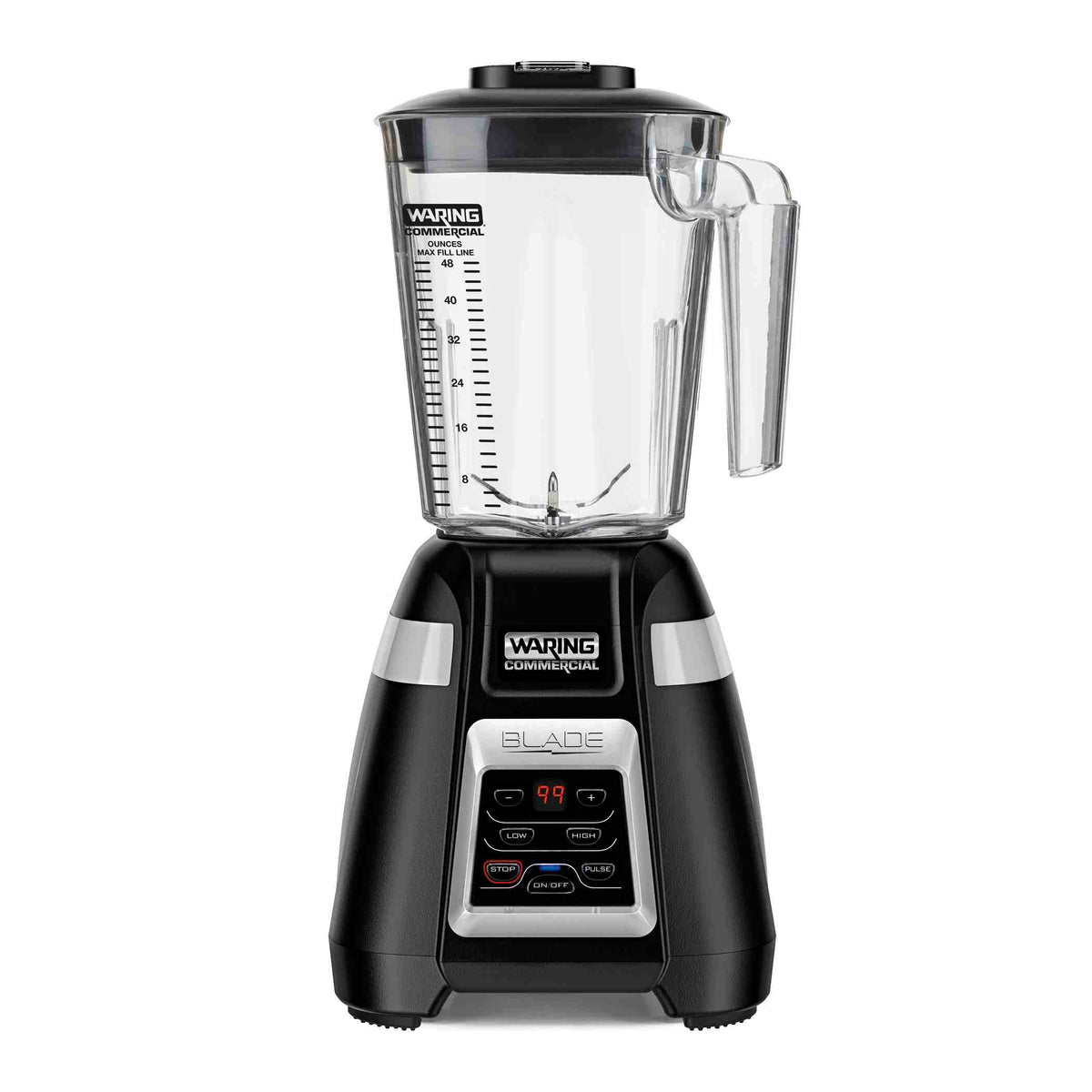 Waring BB340 Blade Series 1.5 HP Bar Blender with Keypad and 30-Second Timer, 48 oz Copolyester Container, 120V