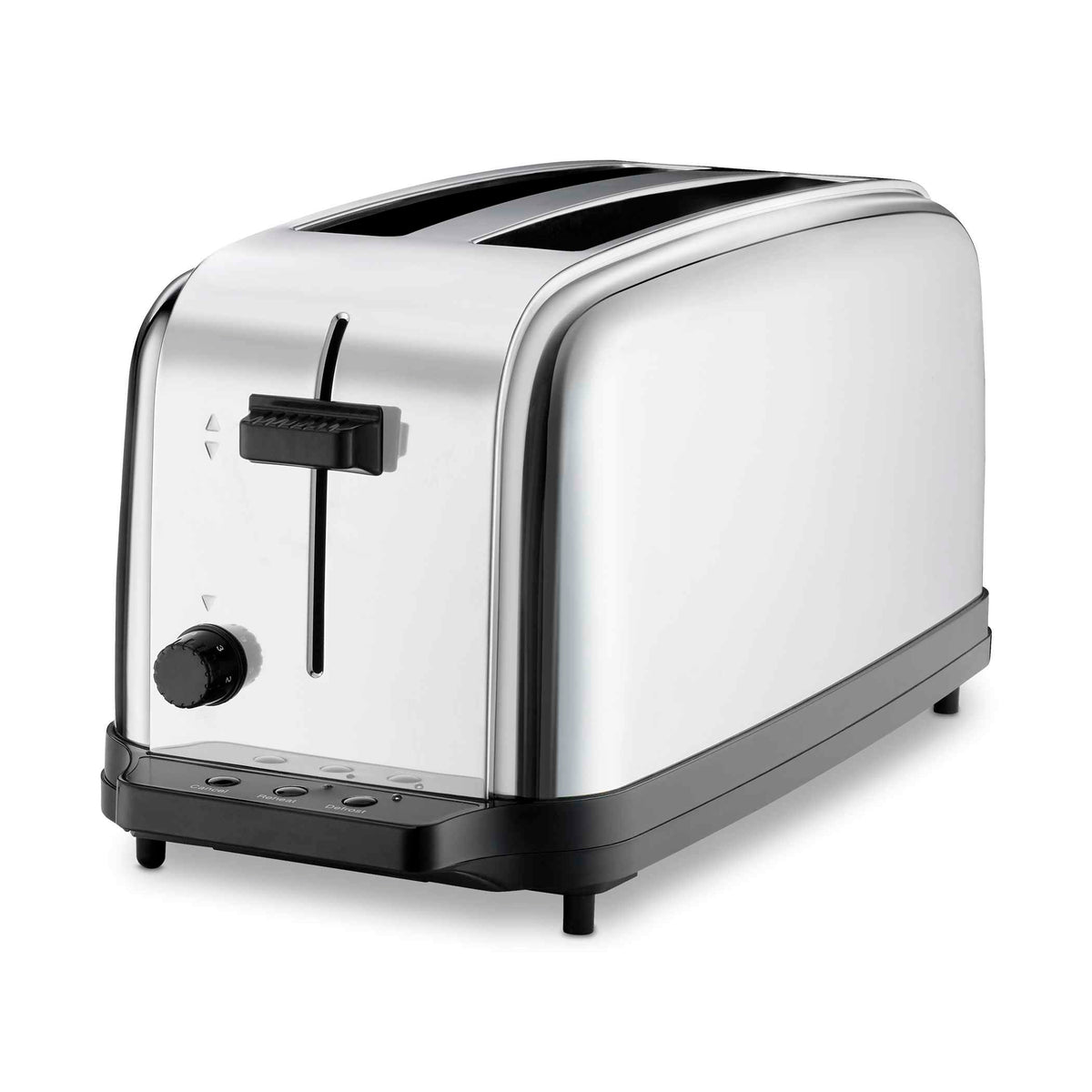 Waring WCT704 Light-Duty 4-Slice Commercial Toaster with Two Extra-Long Wide Slots and Self-Centering Rack, 1500W, 120V