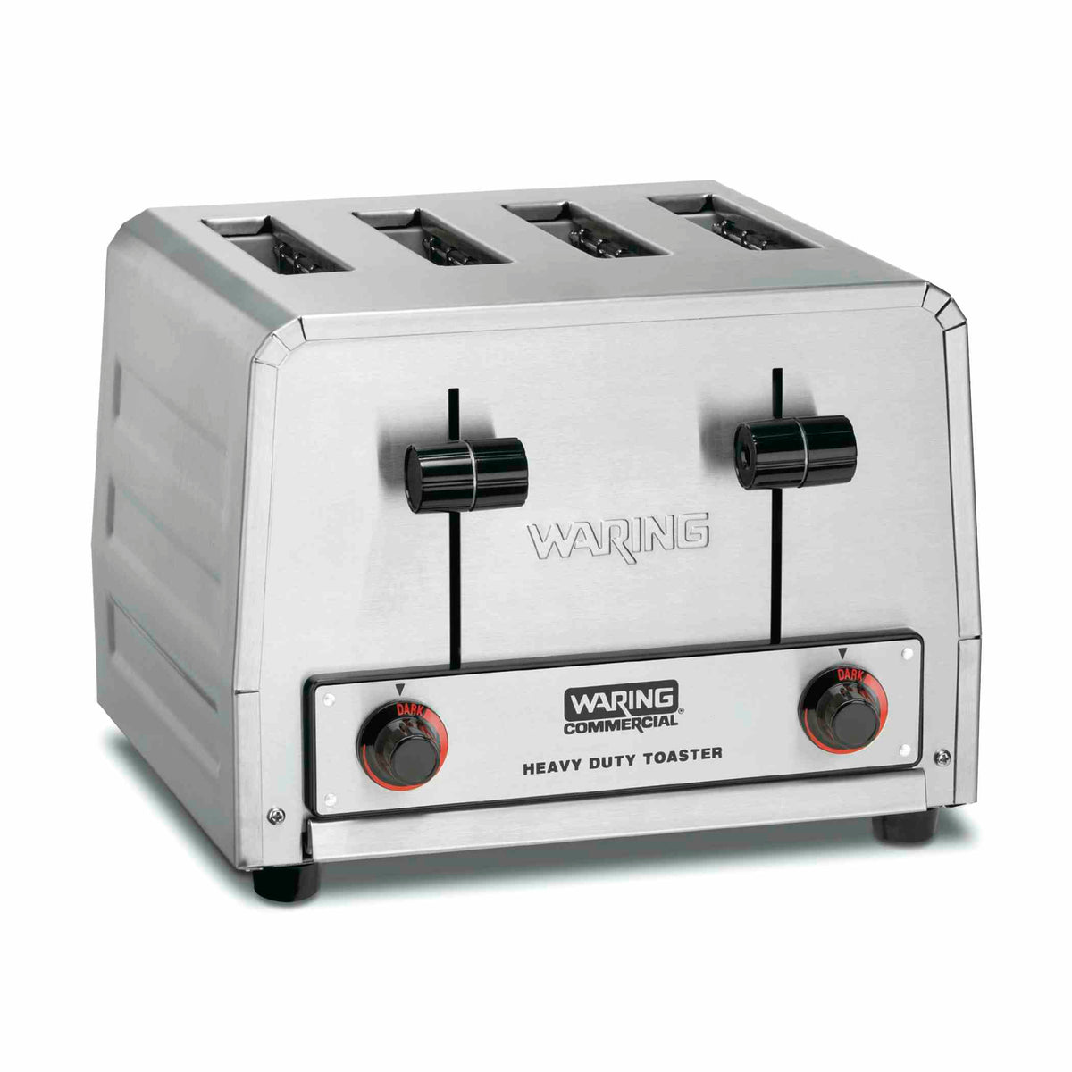 Waring WCT805B Heavy-Duty 4-Slot Commercial Pop-Up Toaster with Electronic Browning Controls, 380 Slices/Hour, 208V