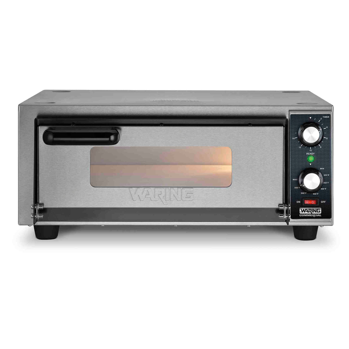 Waring WPO100 Medium-Duty Single-Deck Countertop Pizza Oven, 14 inch, 1800W, 120V