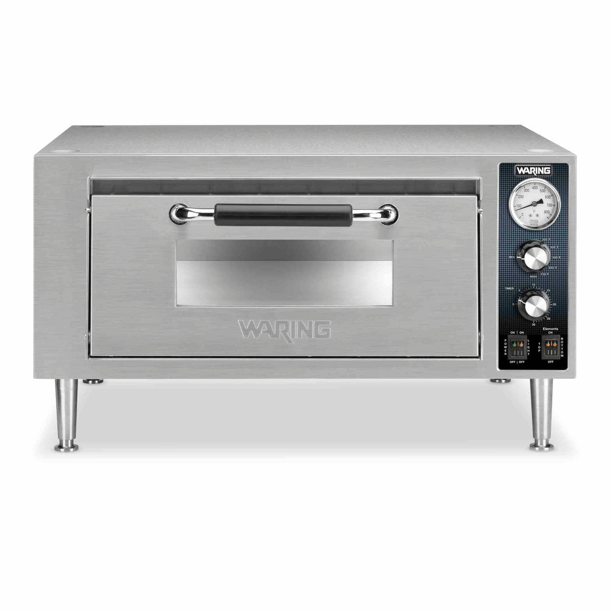 Waring WPO500 Heavy-Duty Single-Deck Countertop Pizza Oven, 18 inch, 1800W, 120V