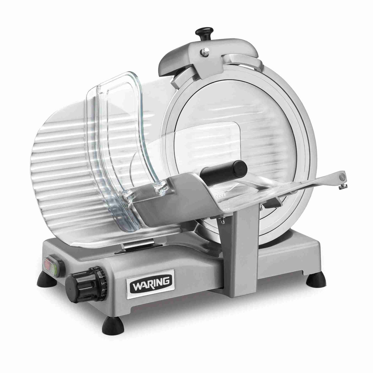 Waring WCS300SV 12 inch Commercial Heavy-Duty Belt-Driven Food Slicer with Made-in-Italy Blade, 1 HP, 120V