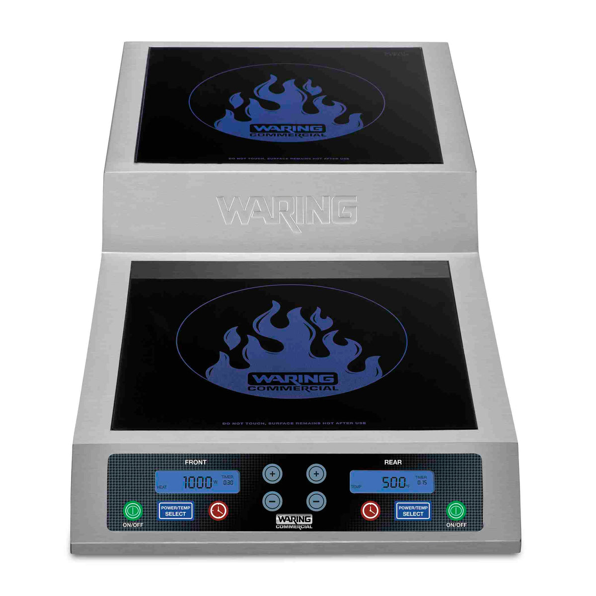 Waring WIH800 STEP-UP Double Induction Range with Schott Glass Surface, 3600W, 240V