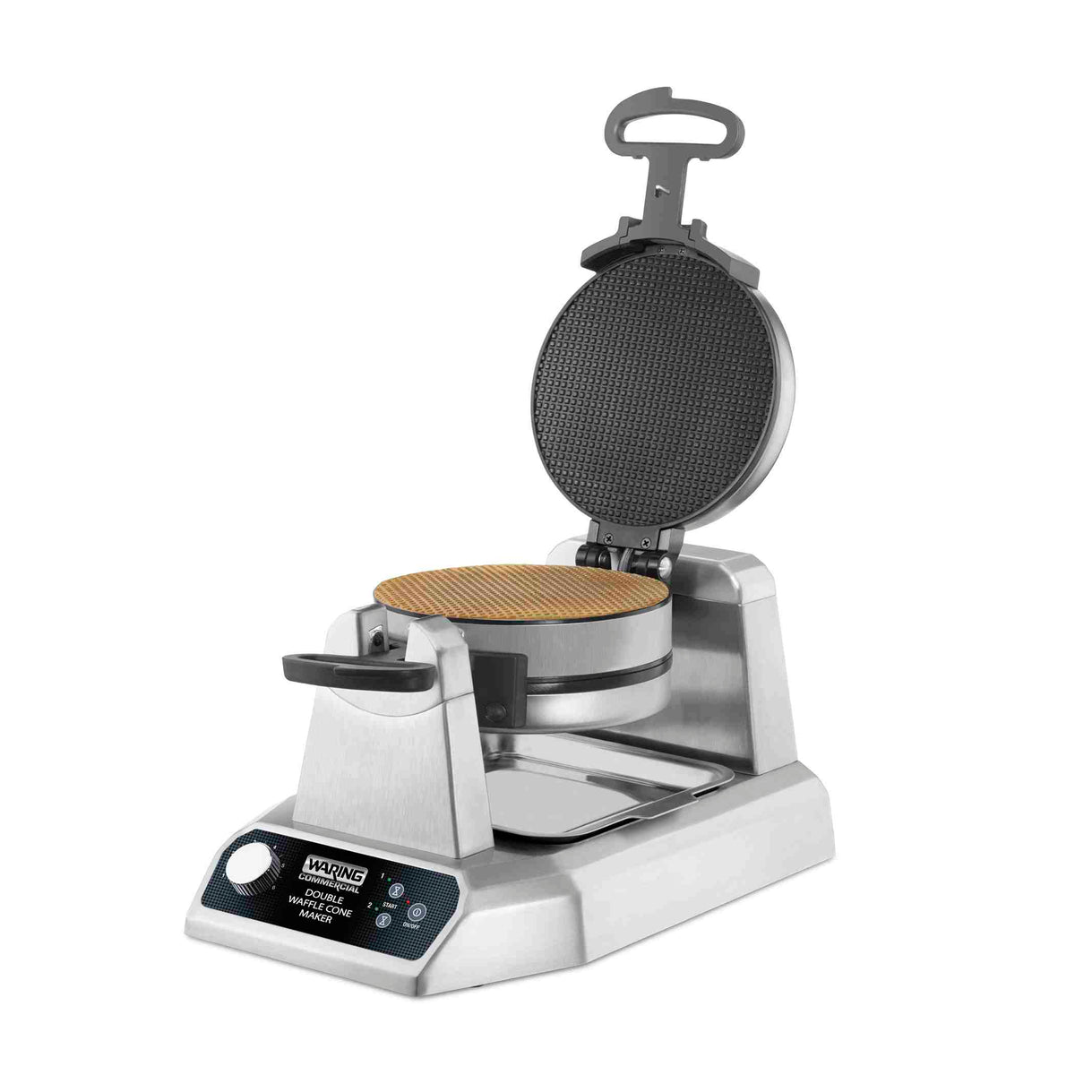 Waring WWCM200 Heavy-Duty Double Waffle Cone Maker with Vertical Design, 1400W, 120V