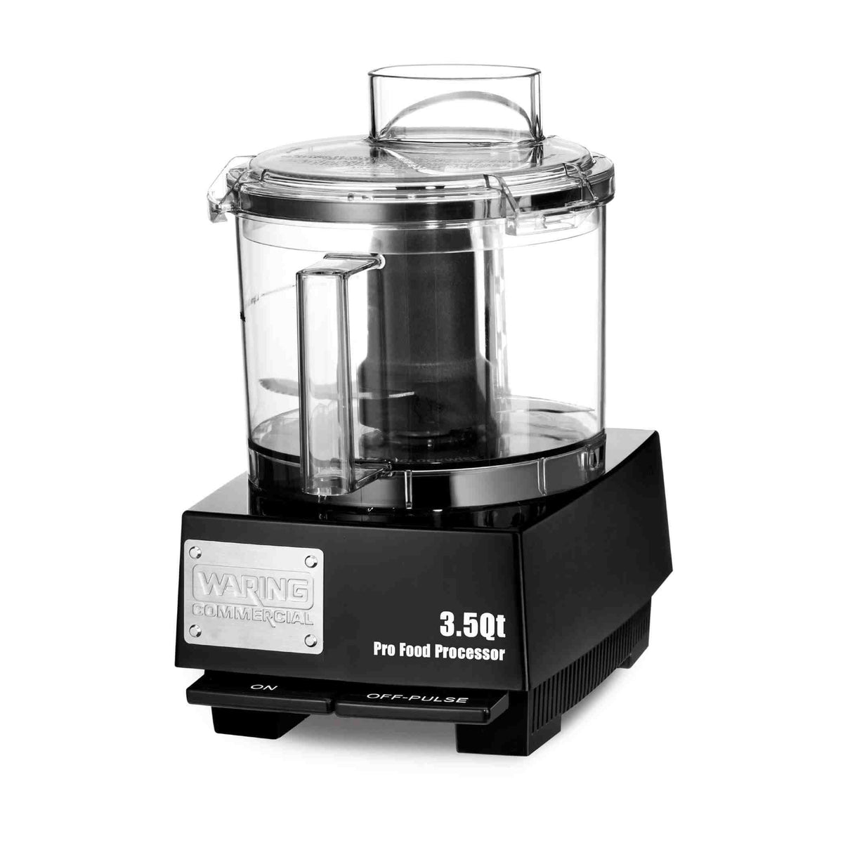 Waring WFP14SW 3.5 Quart Bowl Cutter Mixer Food Processor with LiquiLock Seal System and Flat Lid, 1 HP, 120V