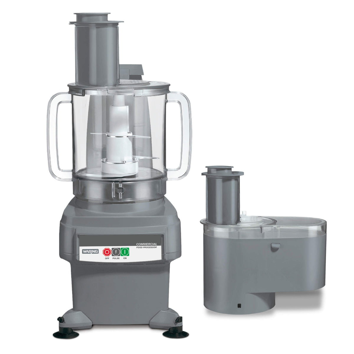 Waring FP2200 6 Quart Combination Bowl Cutter Mixer and Continuous-Feed Food Processor, Heavy-Duty
