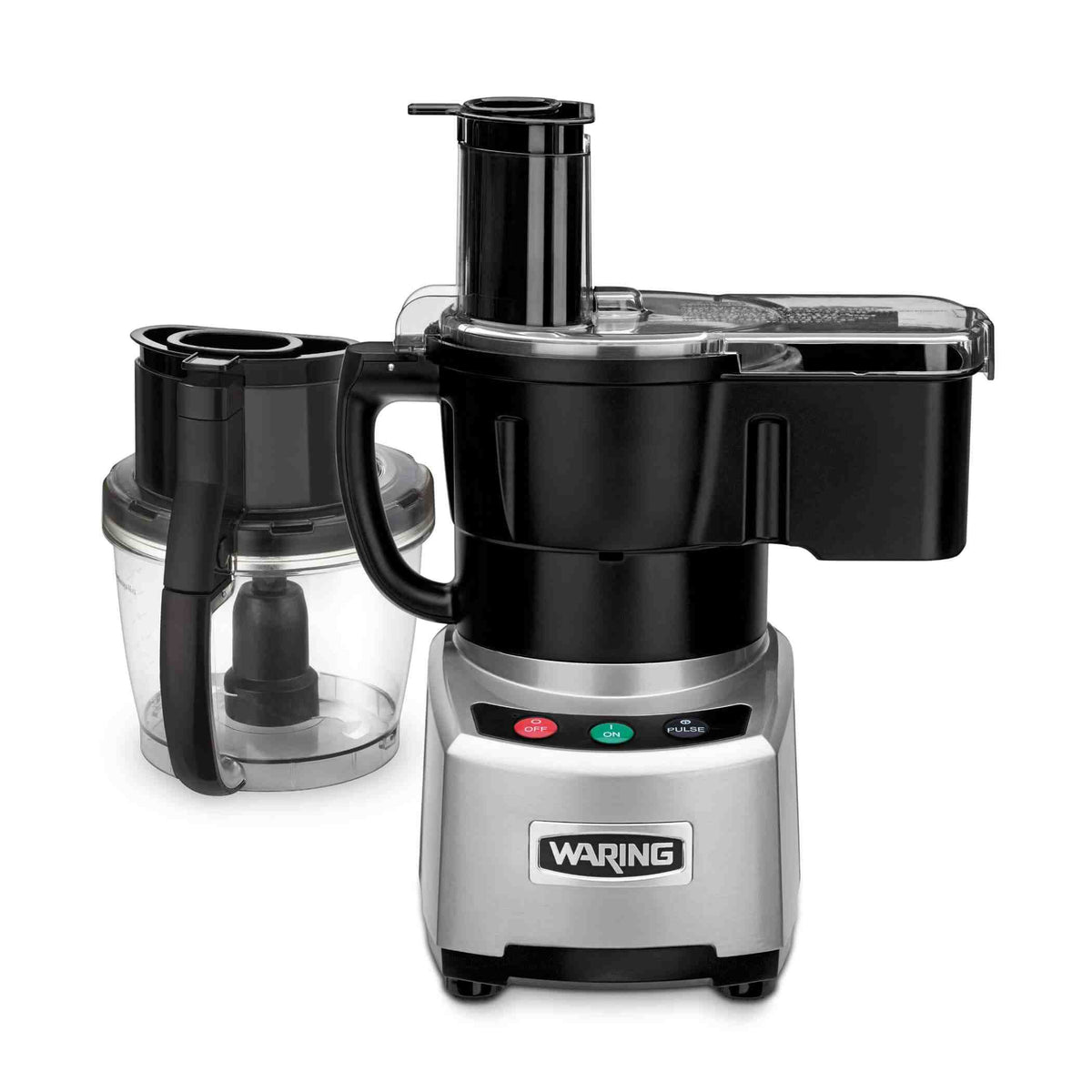 Waring WFP16SC 4 Quart LiquiLock Combination Bowl Cutter Mixer and Continuous-Feed Food Processor, 2 HP, 120V