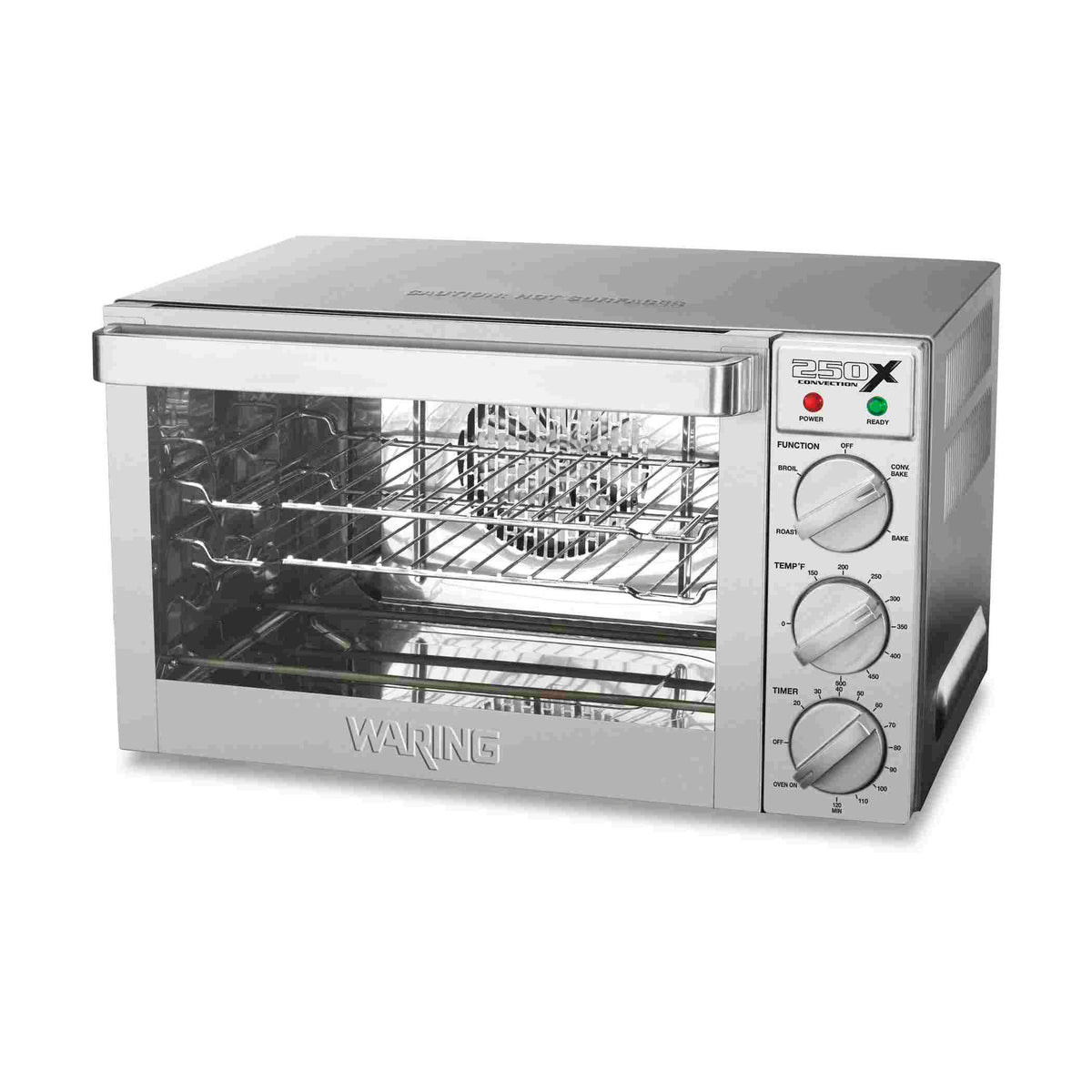 Waring WCO250X Quarter-Size Commercial Countertop Convection Oven with Four Cooking Modes, 0.9 cu ft, 120V