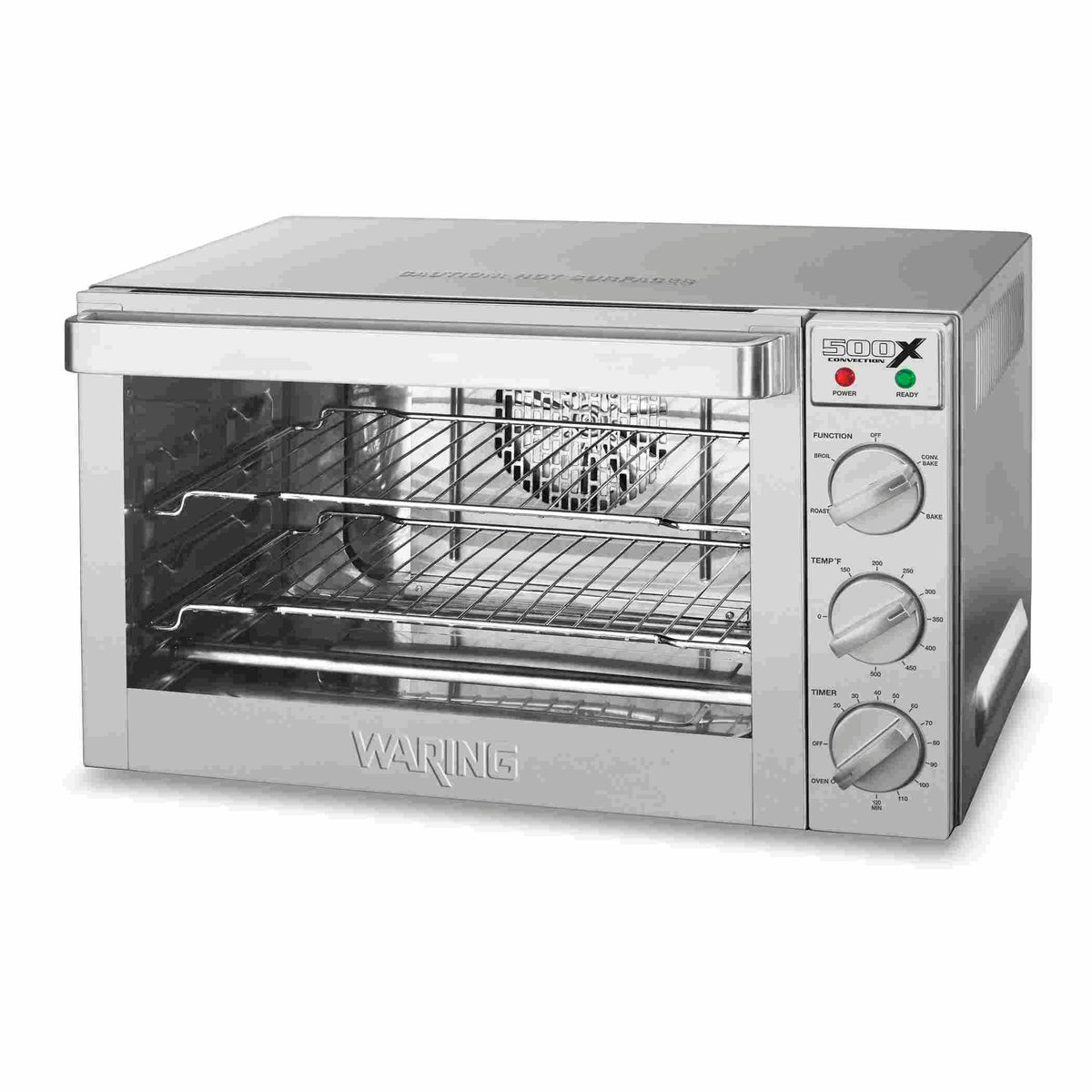 Waring WCO500X Half-Size Commercial Countertop Convection Oven with Four Cooking Modes, 1.5 cu ft, 120V