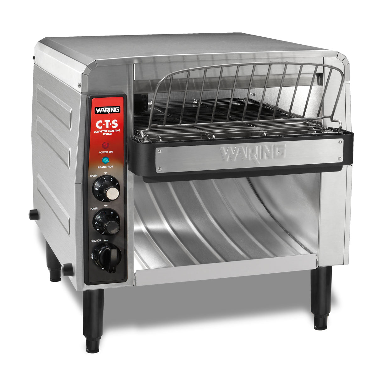 Waring CTS1000B Heavy-Duty 208V Commercial Conveyor Toaster, 1000+ Slices/Hour, 2700W
