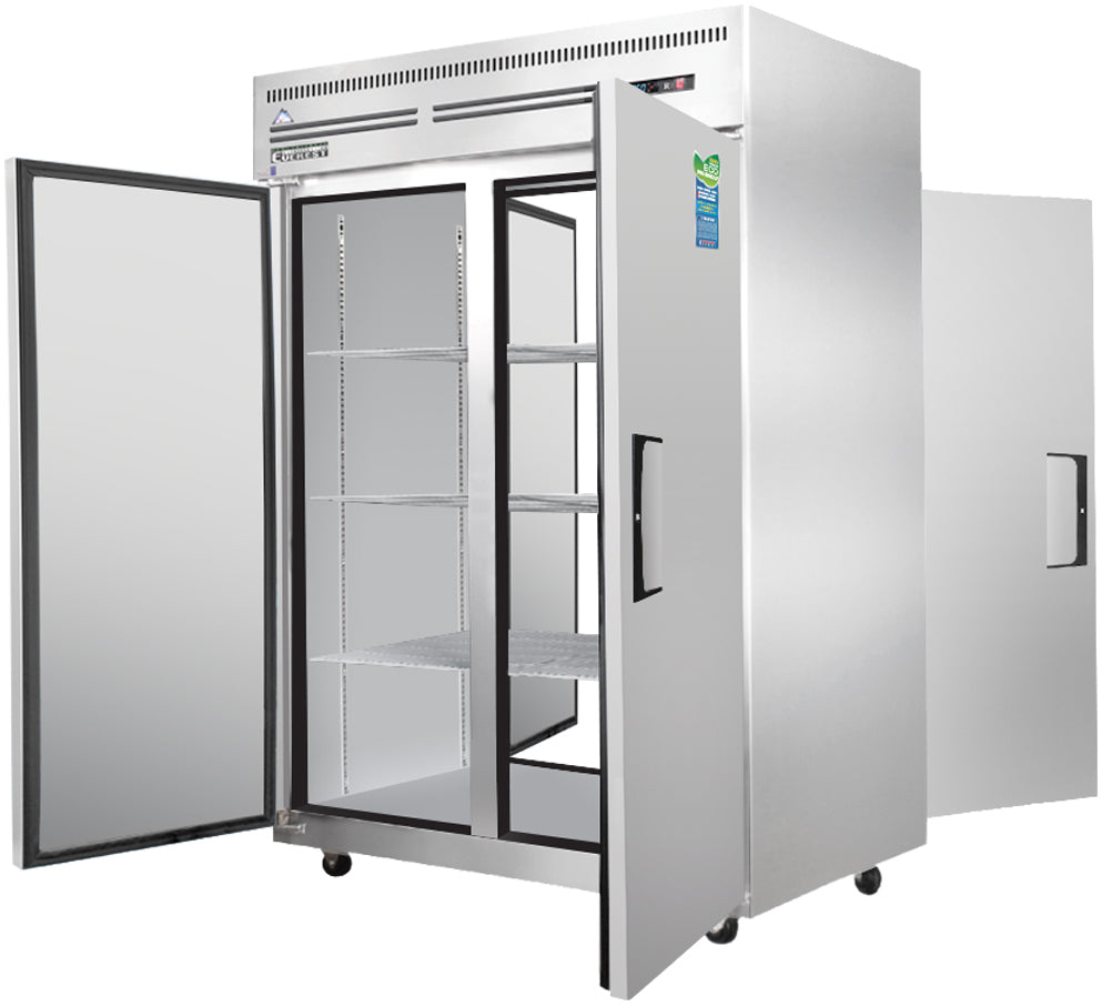 Everest ESPT-2S-2S 50 In. Pass-Thru Refrigerator, 2 Solid Front and 2 Solid Rear Doors, 48 Cu. Ft., Top Mount Blizzard R290