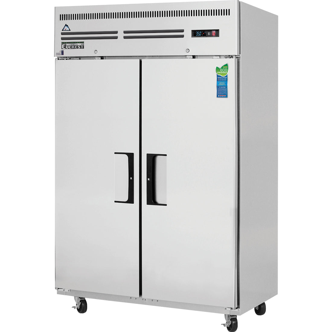 Everest ESR2 50 In. Reach-In Refrigerator, 2 Solid Doors, 48 Cu. Ft., Top Mount Blizzard R290