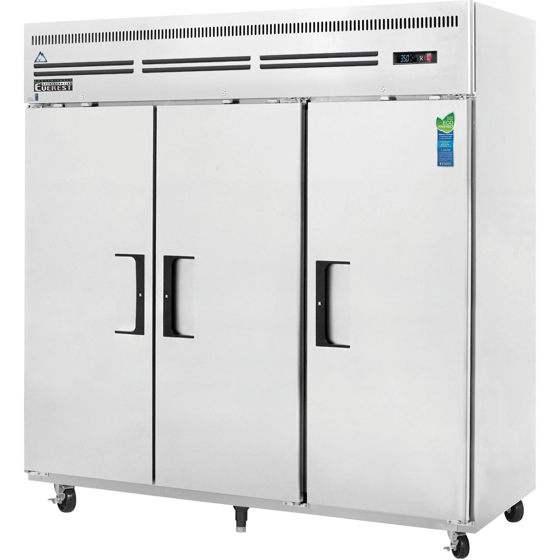 Everest ESR3 75 In. Reach-In Refrigerator, 3 Solid Doors, 71 Cu. Ft., Top Mount Blizzard R290