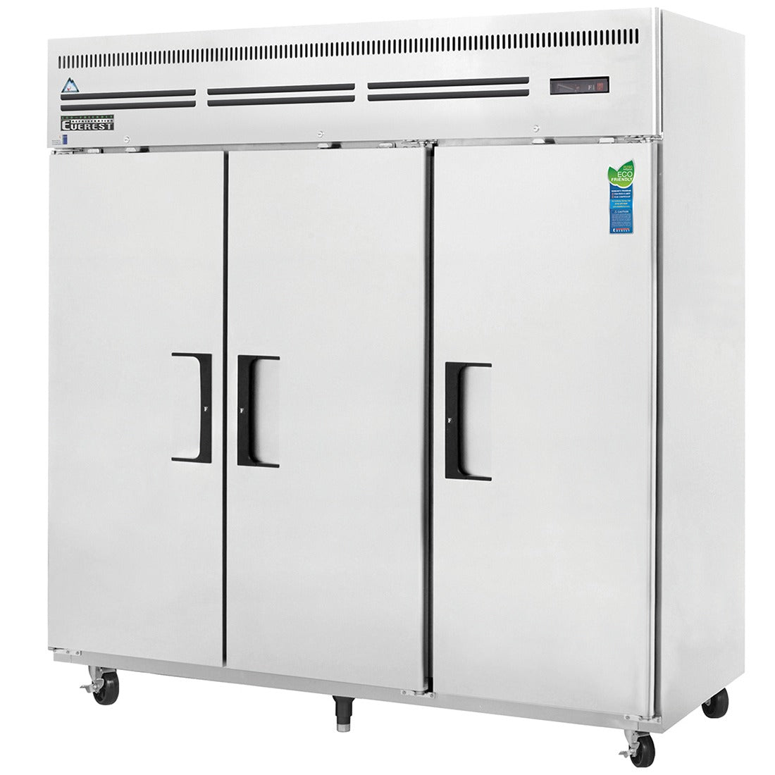 Everest ESF3 75 In. Reach-In Freezer, 3 Solid Doors, 71 Cu. Ft., Top Mount Blizzard R290