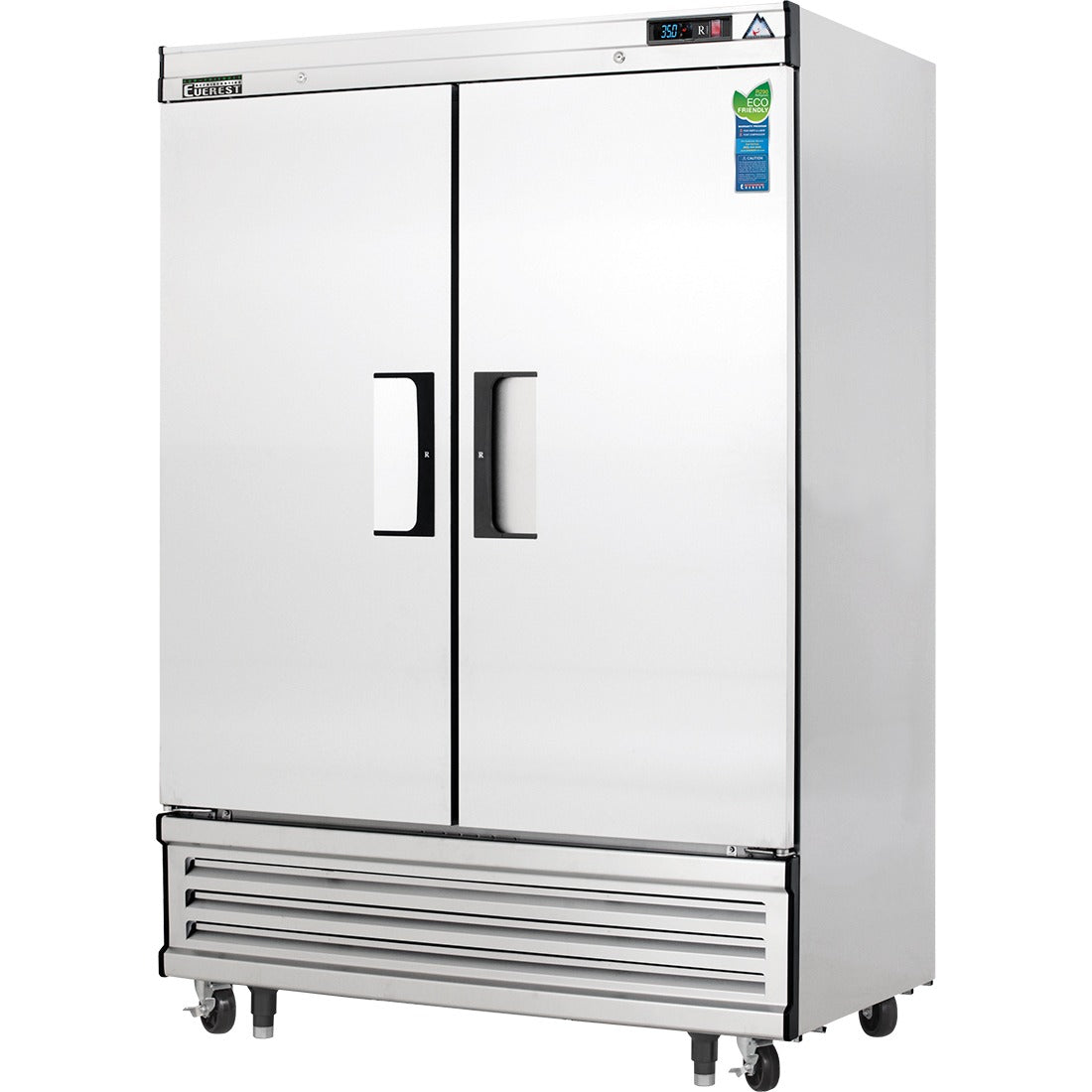 Everest EBR2 54 In. Bottom Mount Reach-In Refrigerator, 2 Solid Doors, 50 Cu. Ft., Blizzard R290