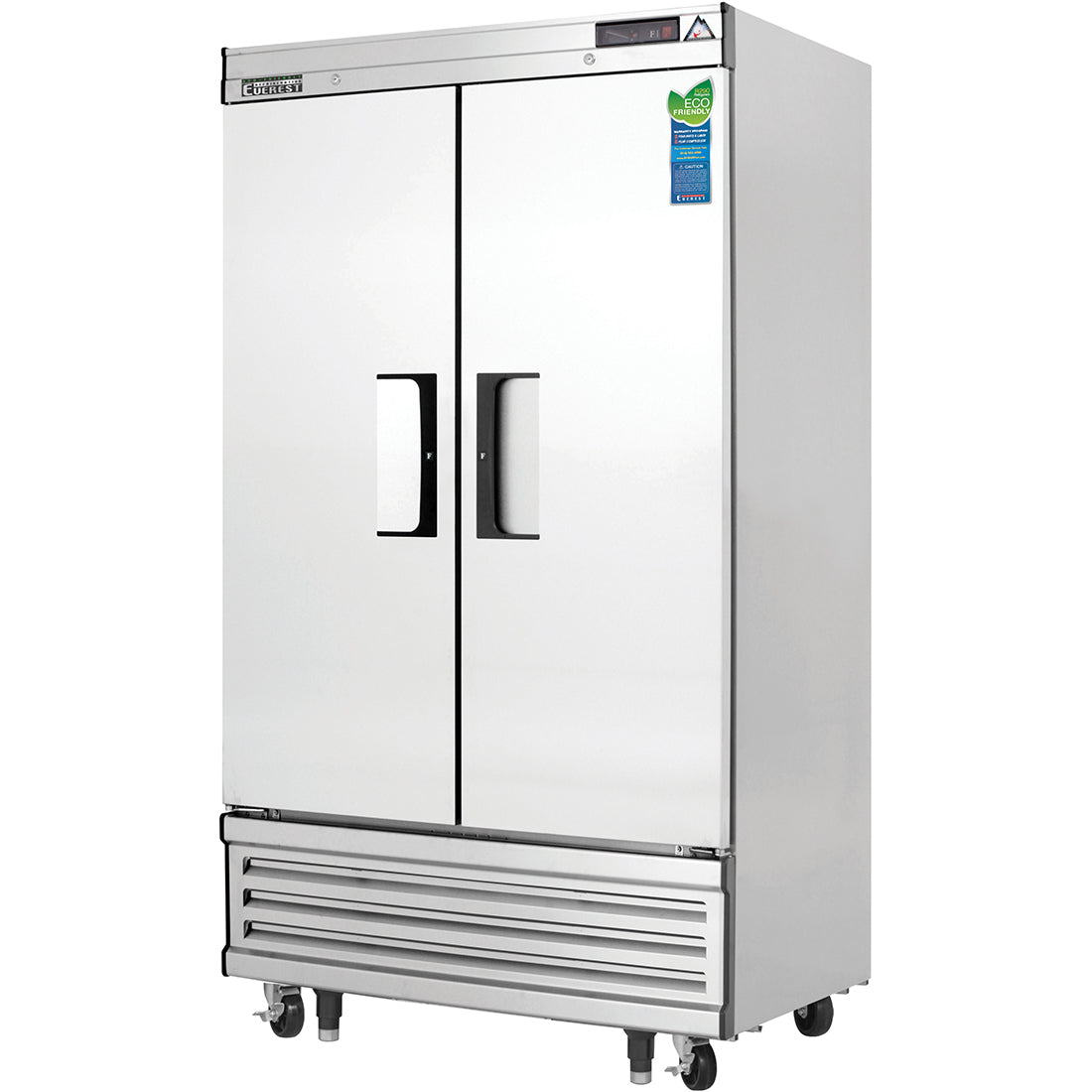 Everest EBNF2 39 In. Bottom Mount Reach-In Freezer, 2 Narrow Solid Doors, 33 Cu. Ft., Blizzard R290